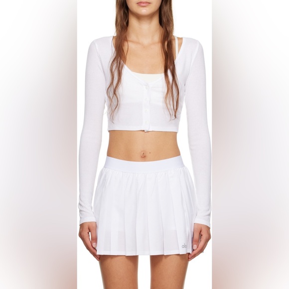 ALO Yoga Dresses & Skirts - ALO White Whisper Cardigan